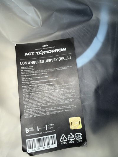 TXT 美巡球衣 LA L號