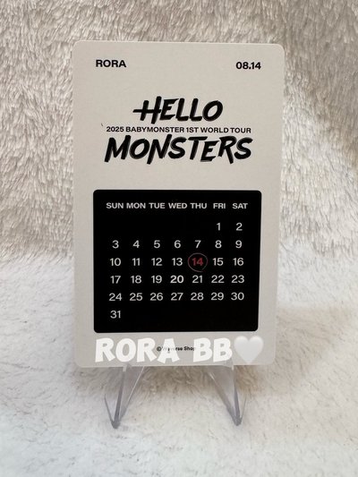 🩵BABYMONSTER RORA 世巡wvs展會 生日卡