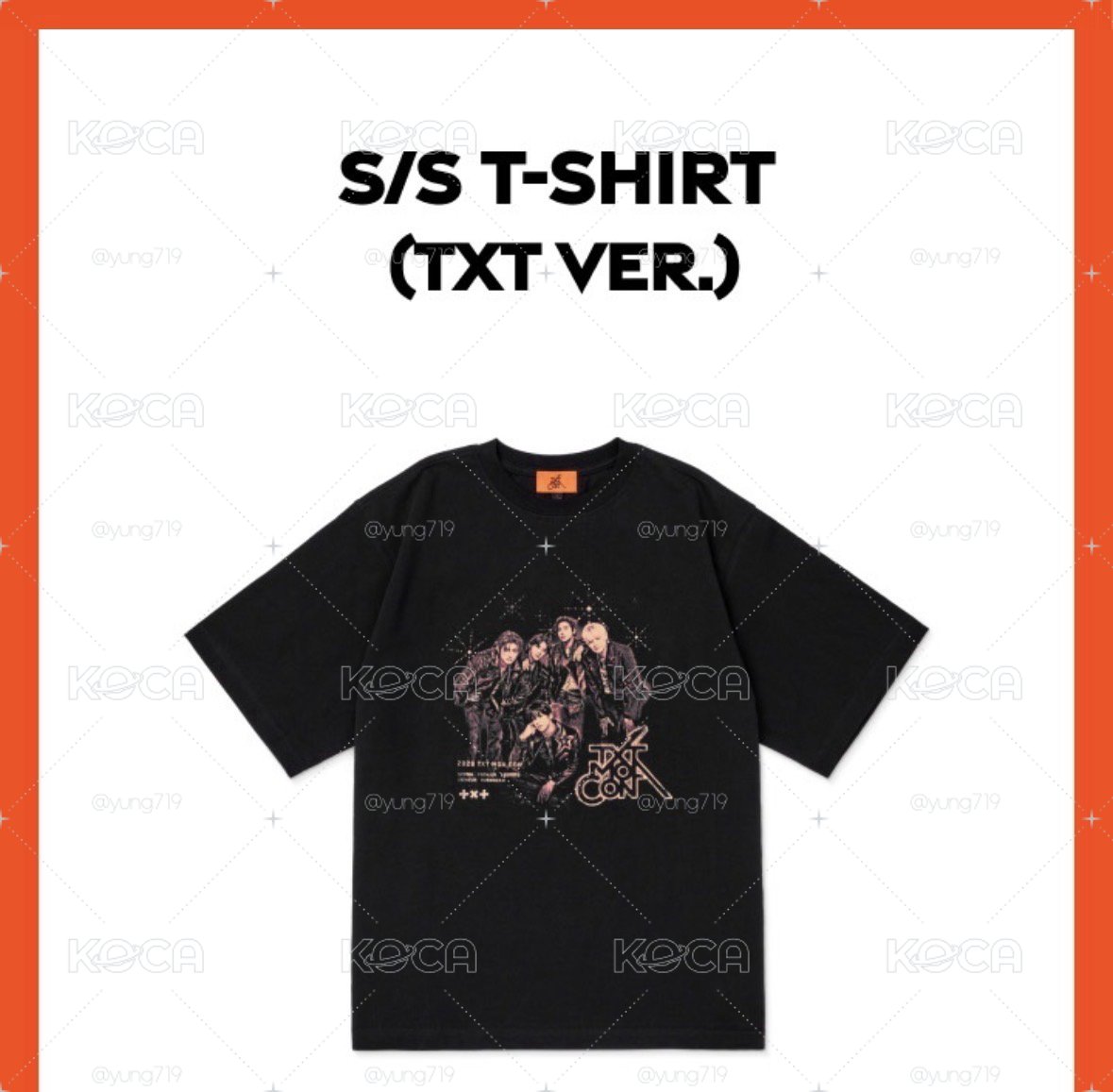 MOA CON🧡🖤短袖人物T