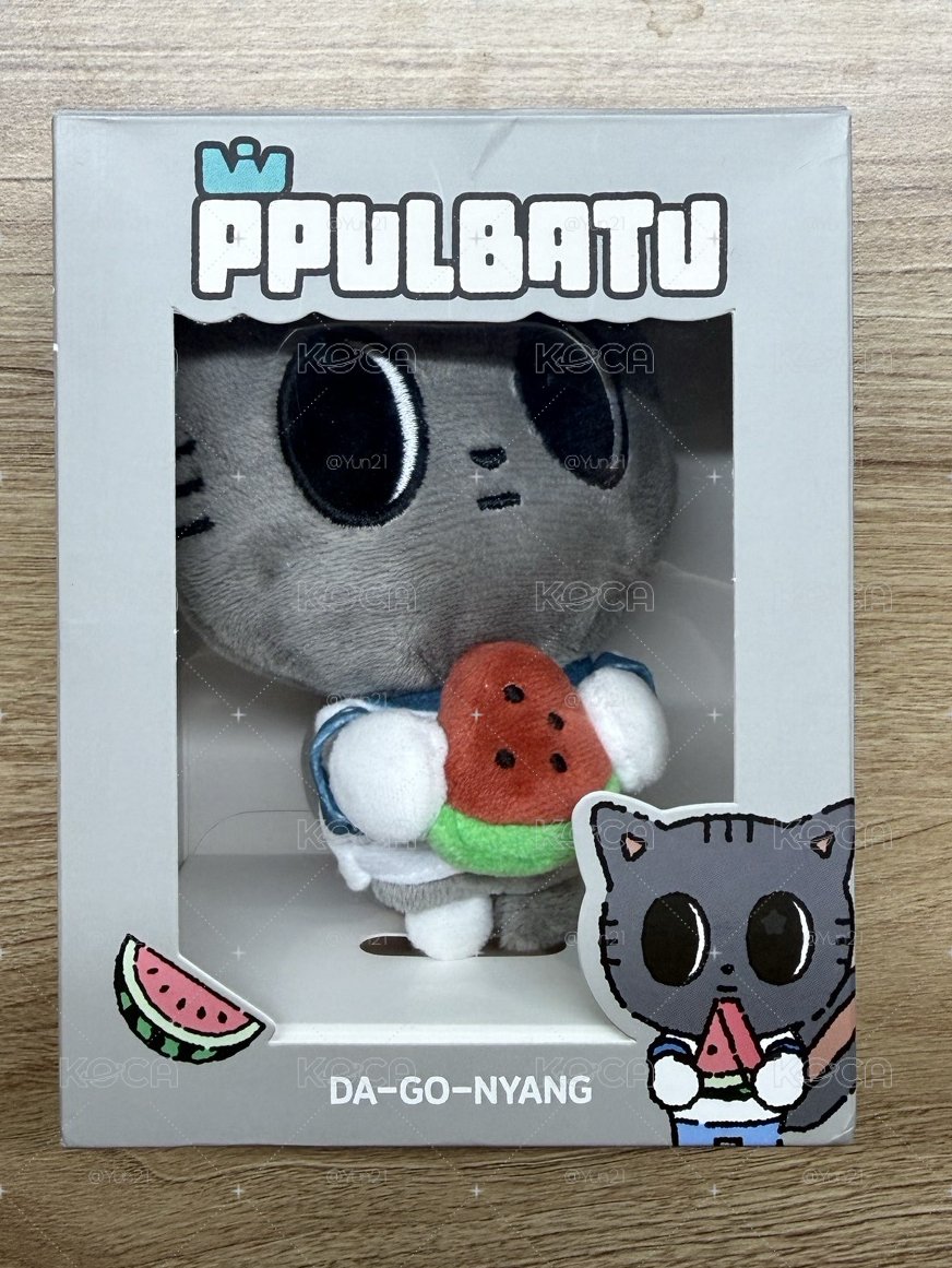 PPULBATU夏日快閃 娃娃玩偶 西瓜松喵加大頭吊飾松喵