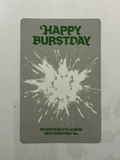 正五 THE 8專輯卡 NEW BURSTDAY ver.
