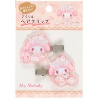   髮夾 白草莓美樂蒂髮夾