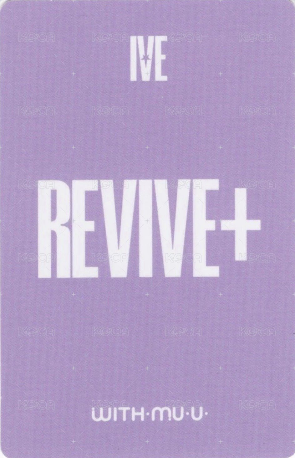 REVIVE+ wm 4.0 簽售卡  背面