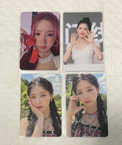 i-dle薇娟4張小卡 一張手繪卡背