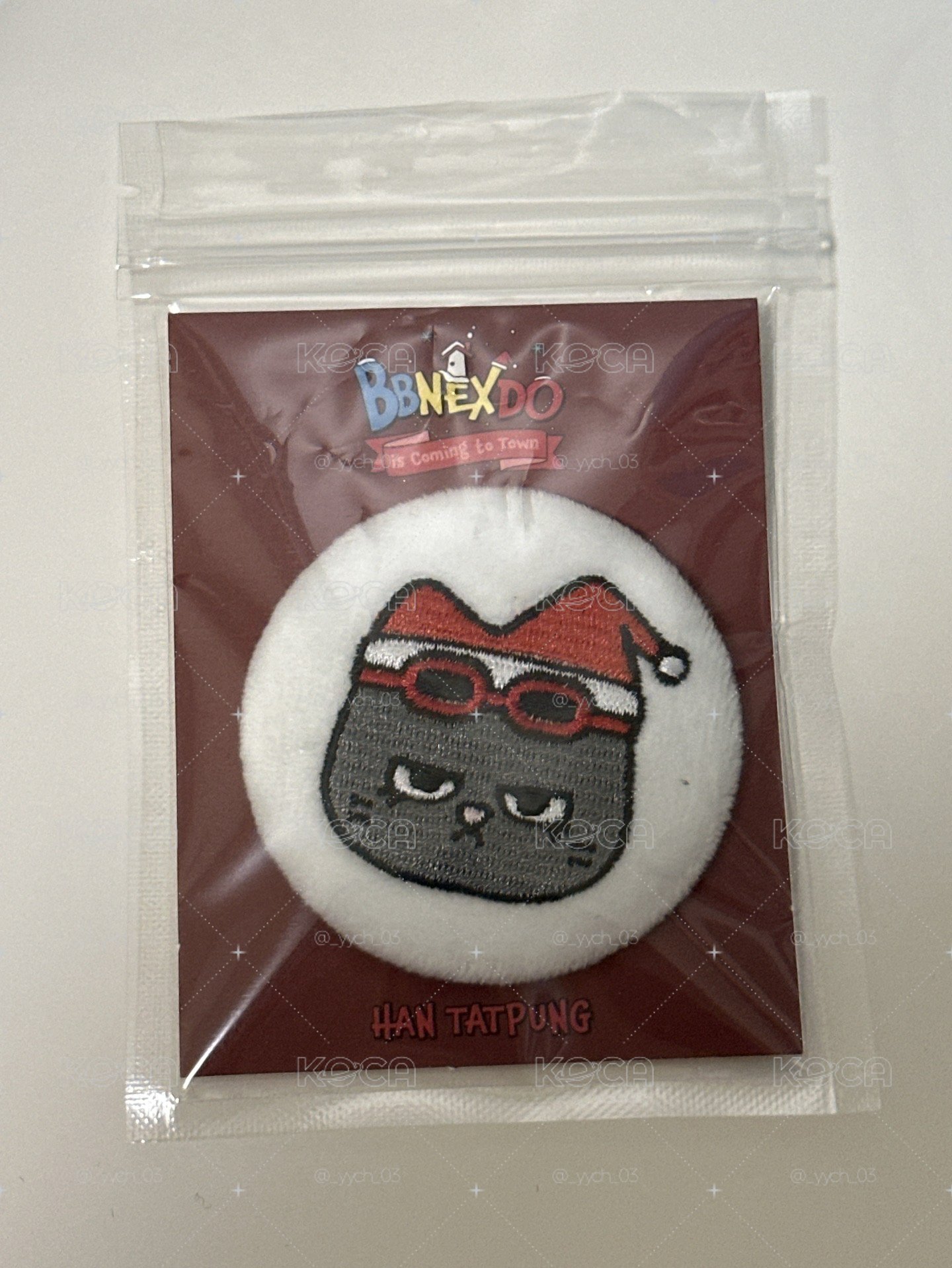 BBNEXDO 毛絨 徽章 HAN TATPUNG