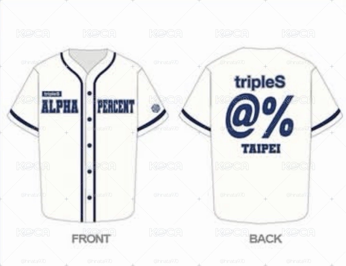@% tripleS 台北限定 球衣/運動服