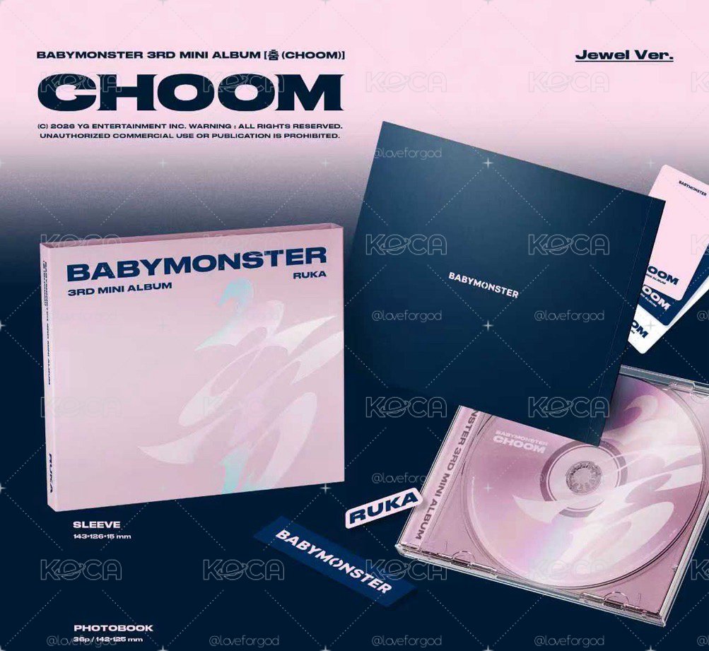 BABYMONSTER춤(CHOOM)專輯】[預售含特典] Babymonster 迷三JC版單封未