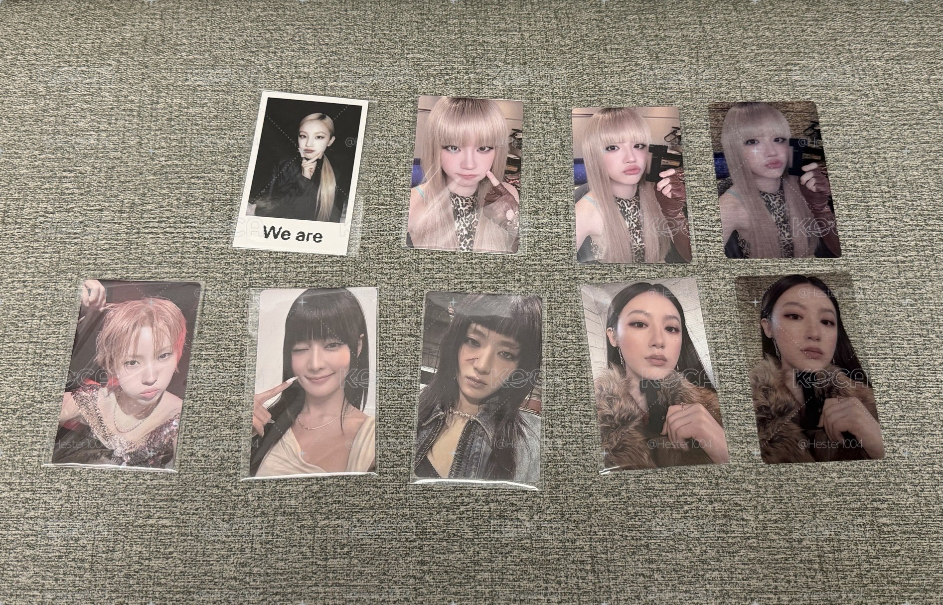 I-DLE we are迷八特典卡、專卡 宋雨琦 田小娟 米妮 葉舒華