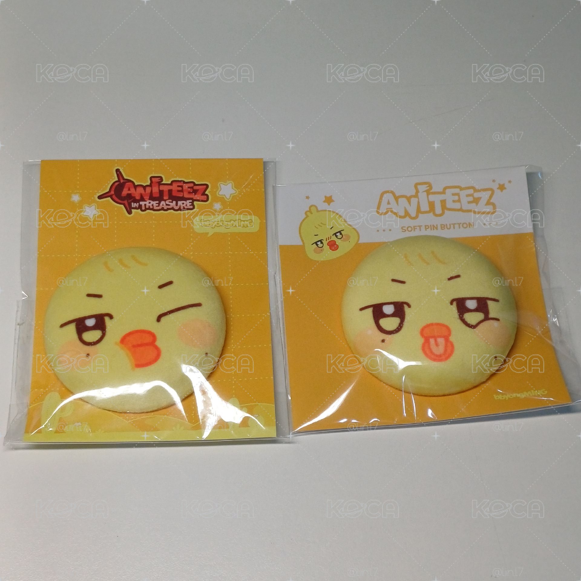 Ateez 小雞軟徽章