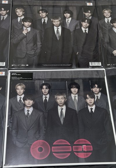 BTS 5th 團體red黑膠