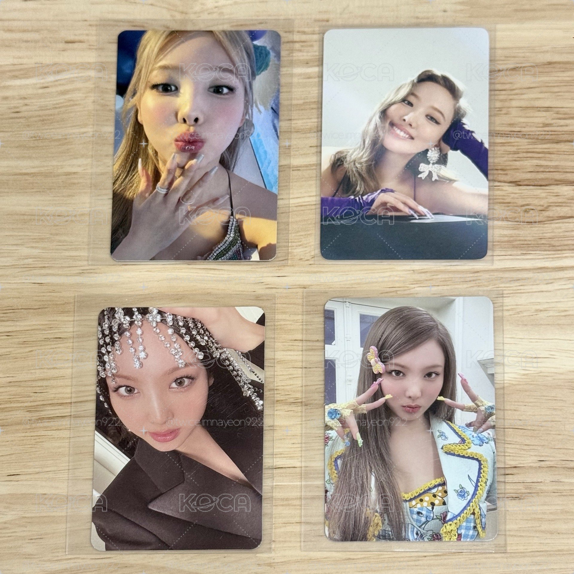 IM NAYEON小卡四張（卡冊卡、特典卡）🩵