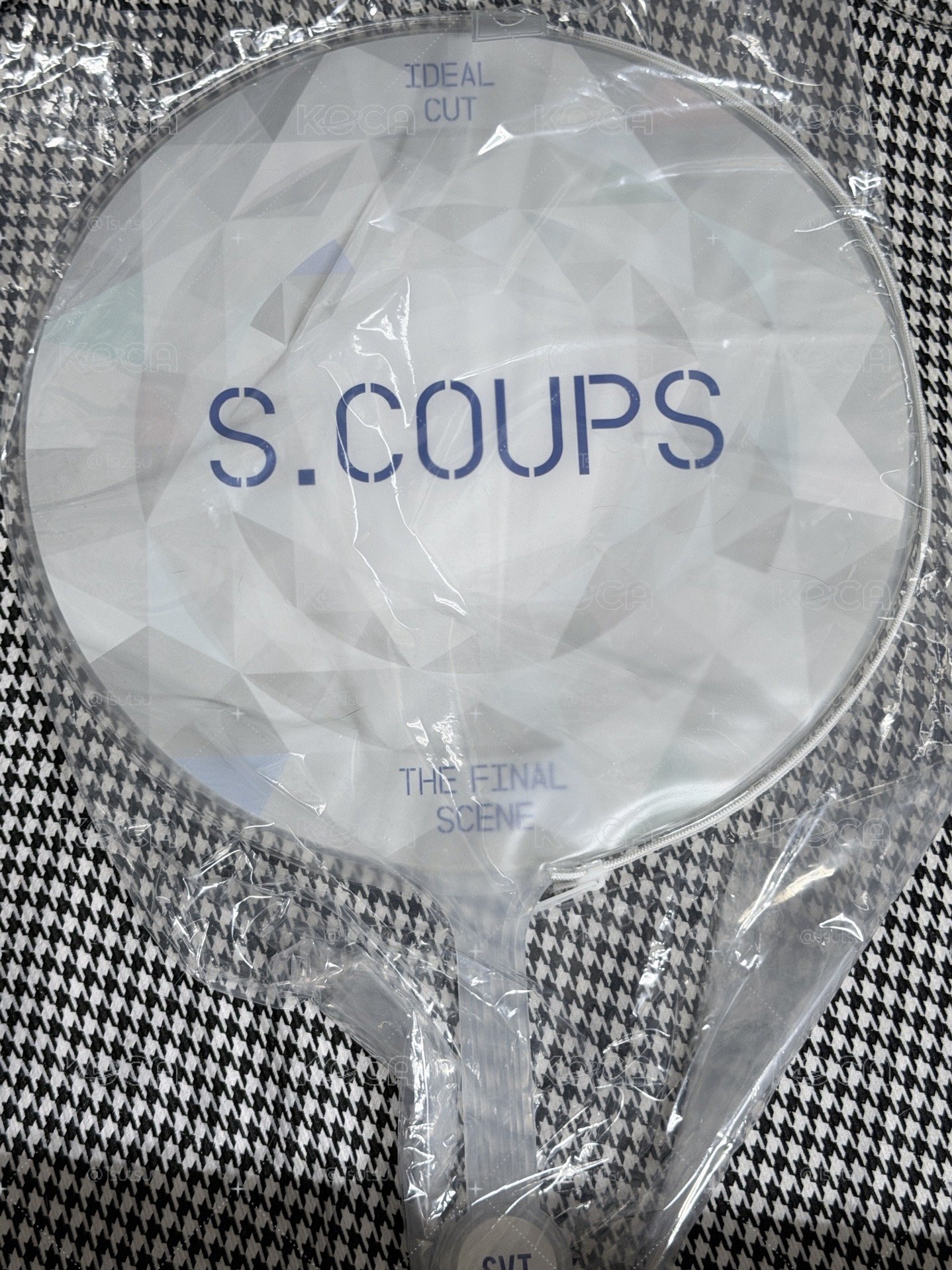 (現貨無原袋有扇套 紙箱寄出）seventeen 早期 ideal cut 崔勝喆 s.coups 軍裝 大扇 扇子