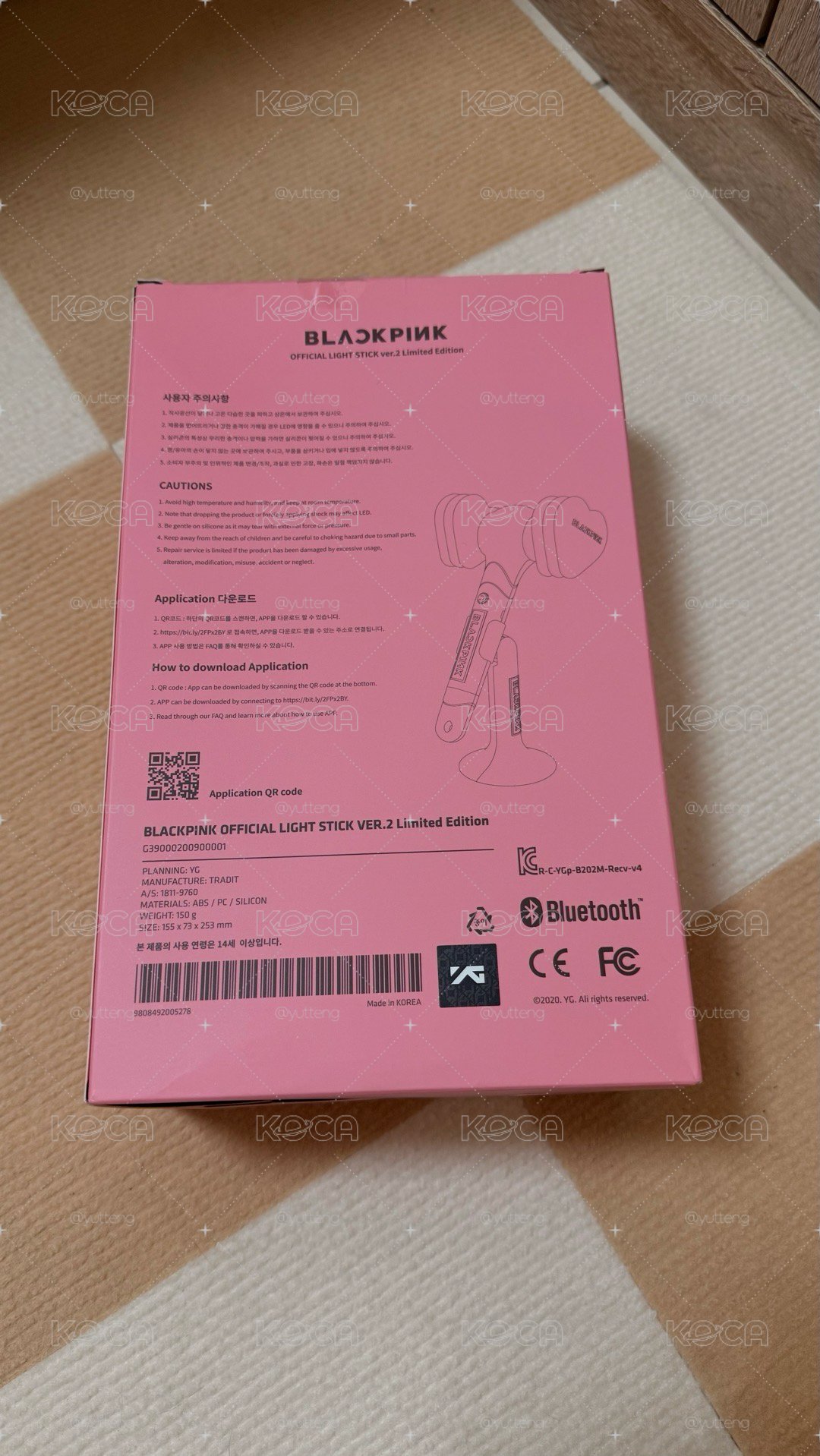 二手｜二代手燈、含支架｜BLACKPINK