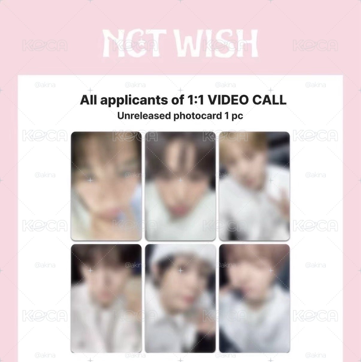 nctwish ms1.0簽售卡 4/6場次