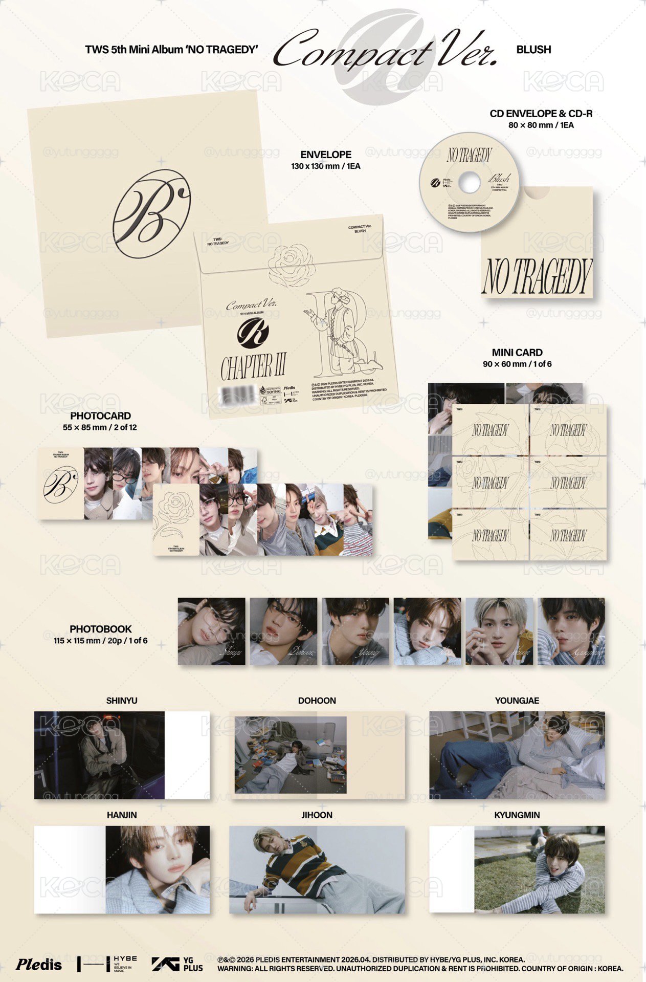 TWS No Tragedy Compact ver 單封