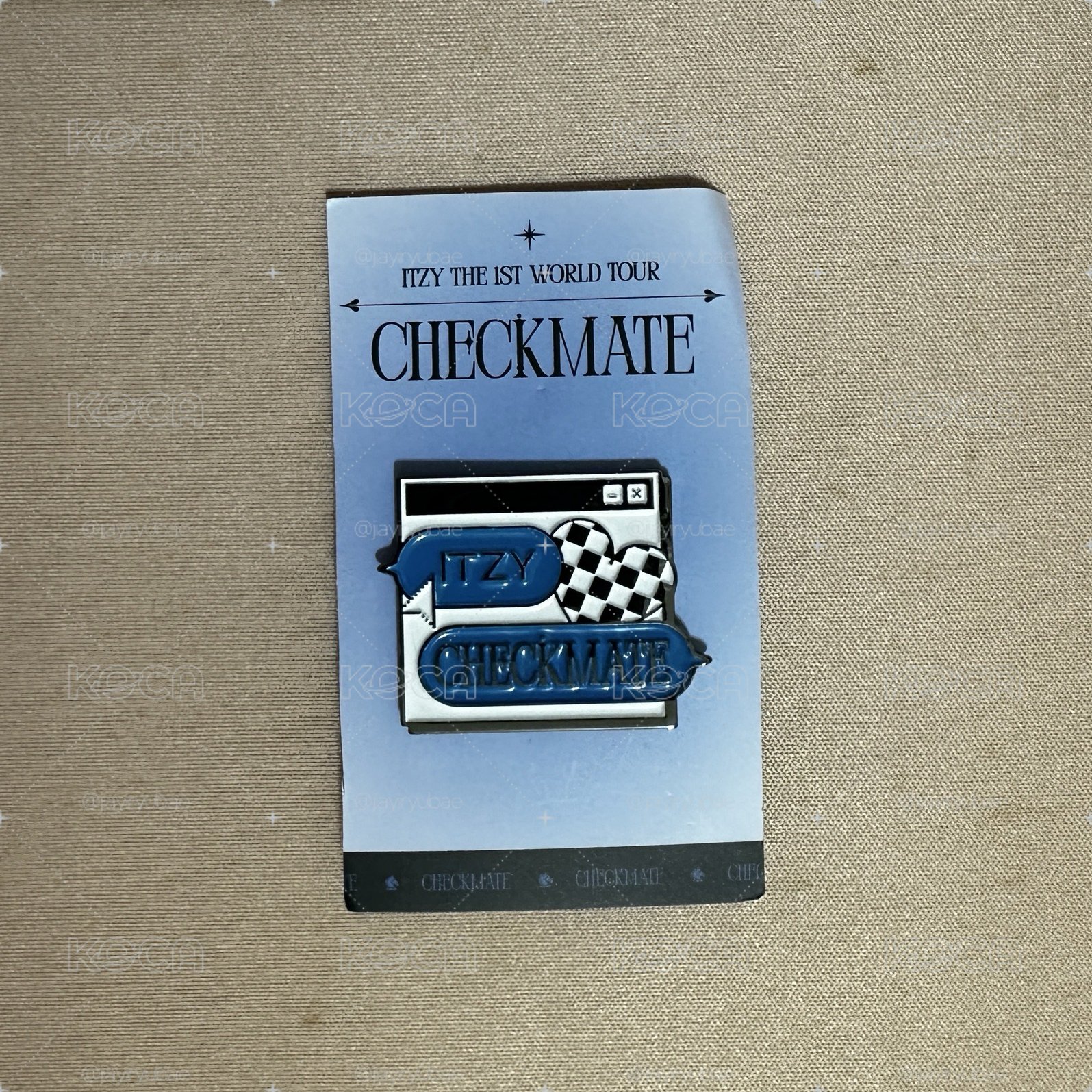 🩶itzy checkmate 演唱會徽章