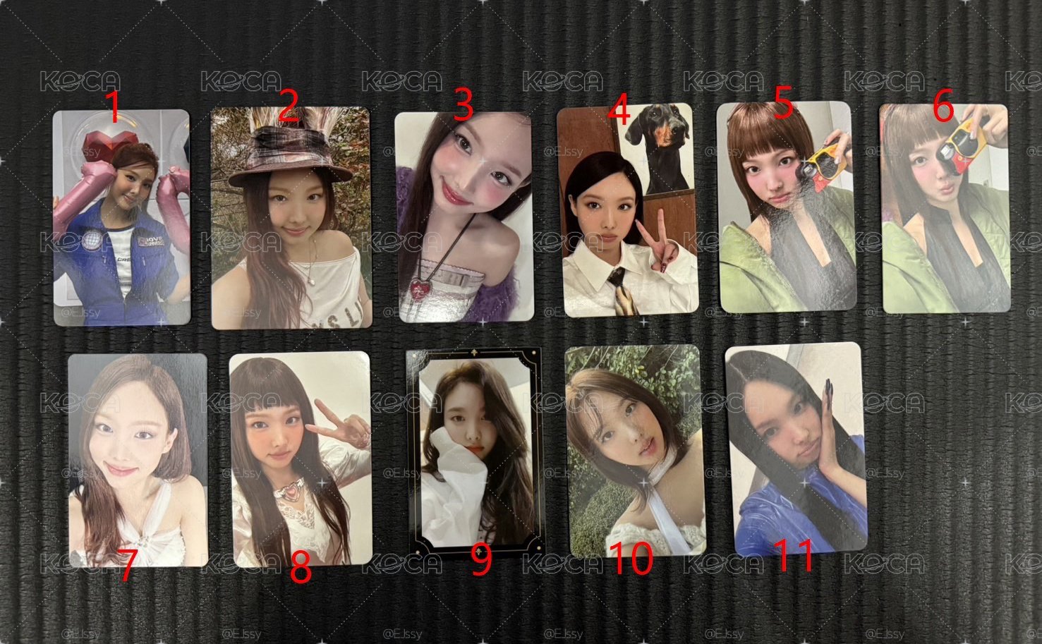 TWICE 娜璉 定延 MOMO 志效 官方小卡