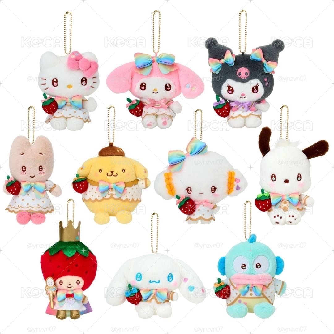 Sanrio 三麗鷗 草莓新聞50週年系列 玩偶吊飾 美樂蒂