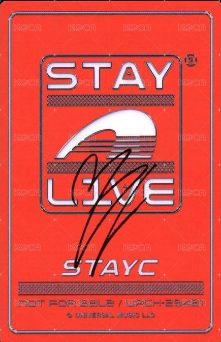 STAY ALIVE 初回限定盤 專輯卡  背面