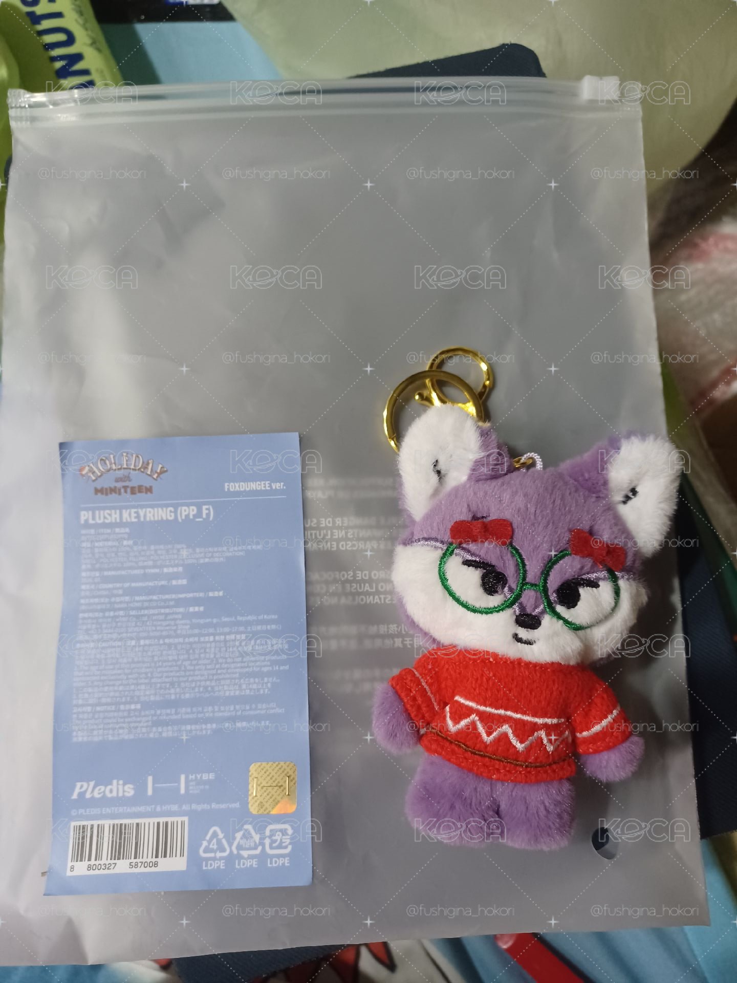 miniteen foxdungee wonwoo holiday 吊飾