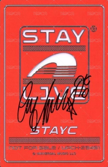 STAY ALIVE 初回限定盤 專輯卡  背面