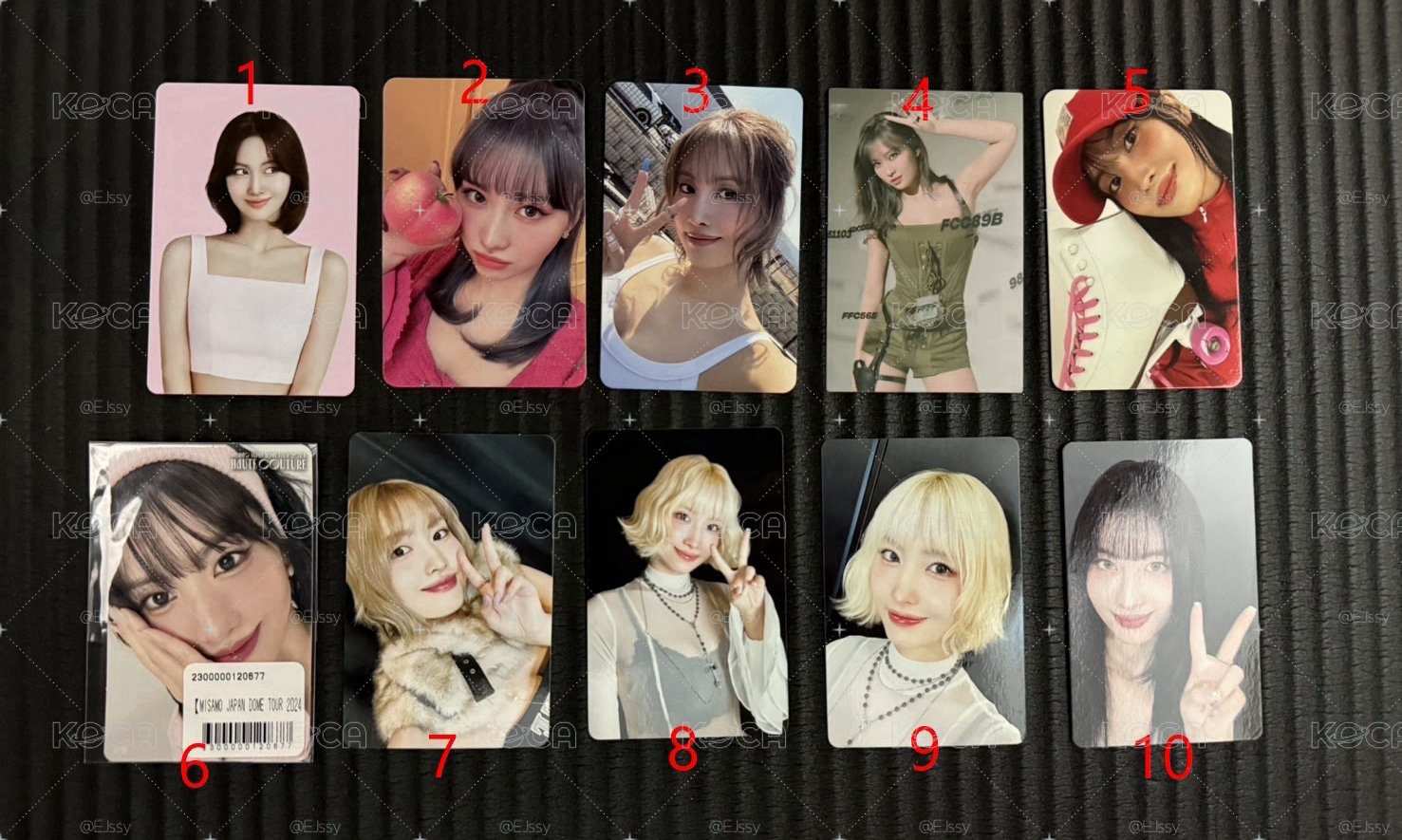 TWICE 官方小卡