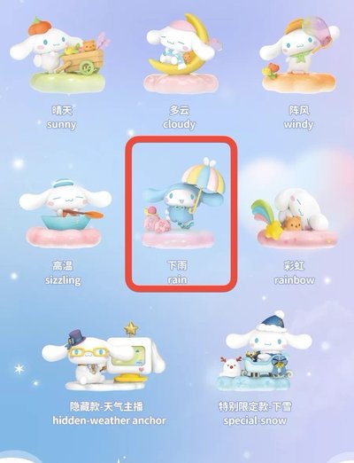 大耳狗雲端天氣預報系列盲盒公仔