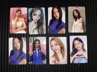 TWICE MINA 多賢 彩瑛 子瑜 官方小卡