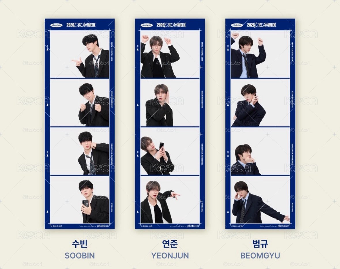 TXT PHOTOISM 空白拍貼 2026 DREAM WEEK