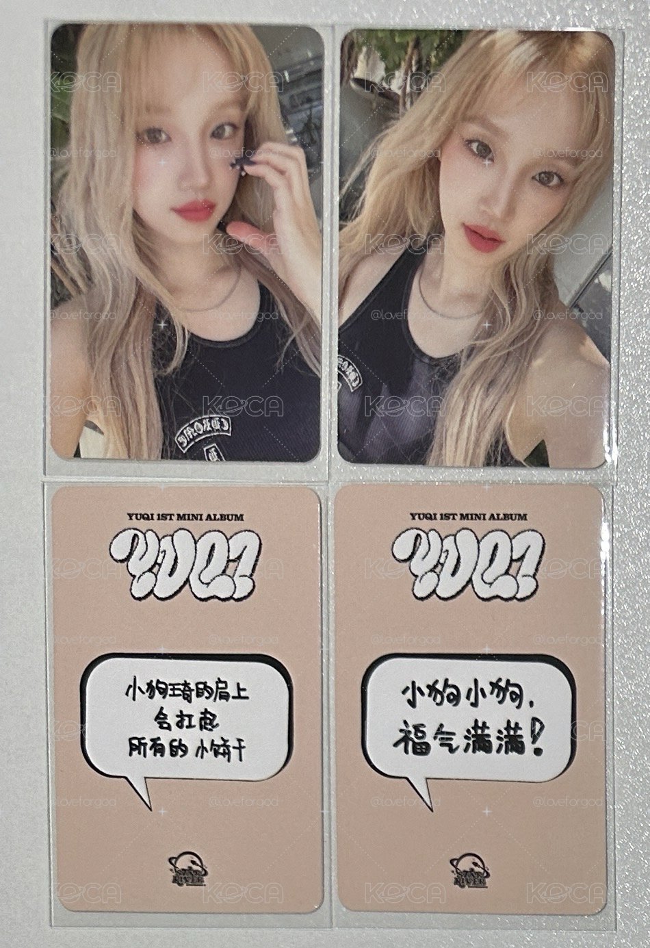 I-DLE[中文卡背] 雨琦solo sr1.0柯南