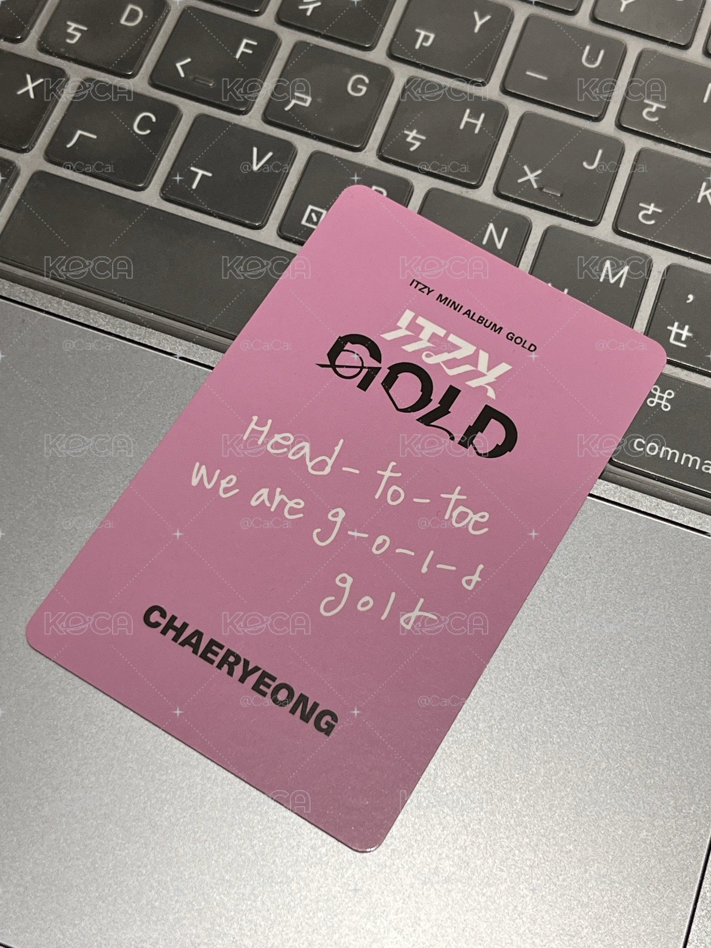 ITZY Gold電子專小卡 彩領
