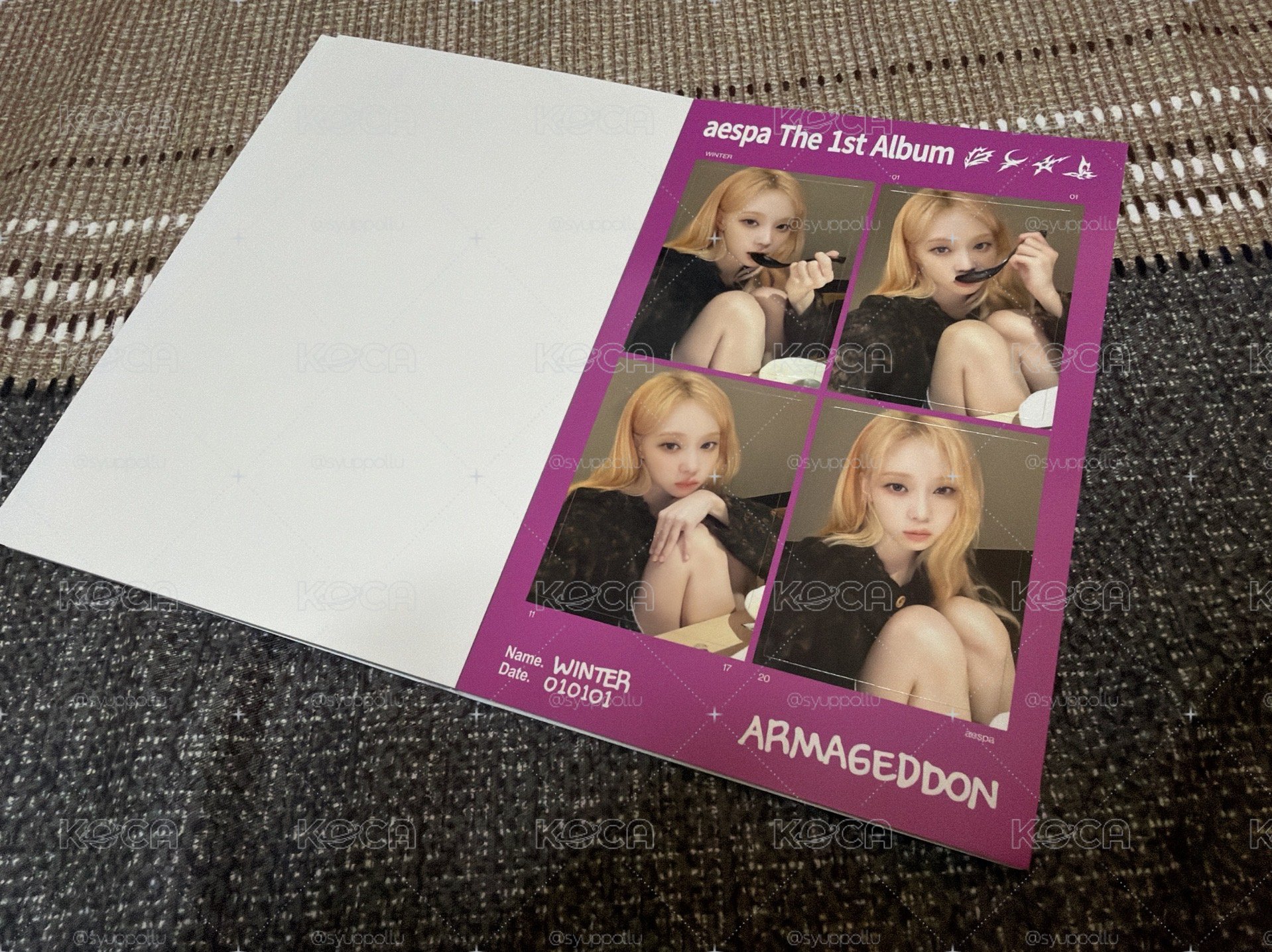 aespa 正規一 Armageddon 貼紙書
