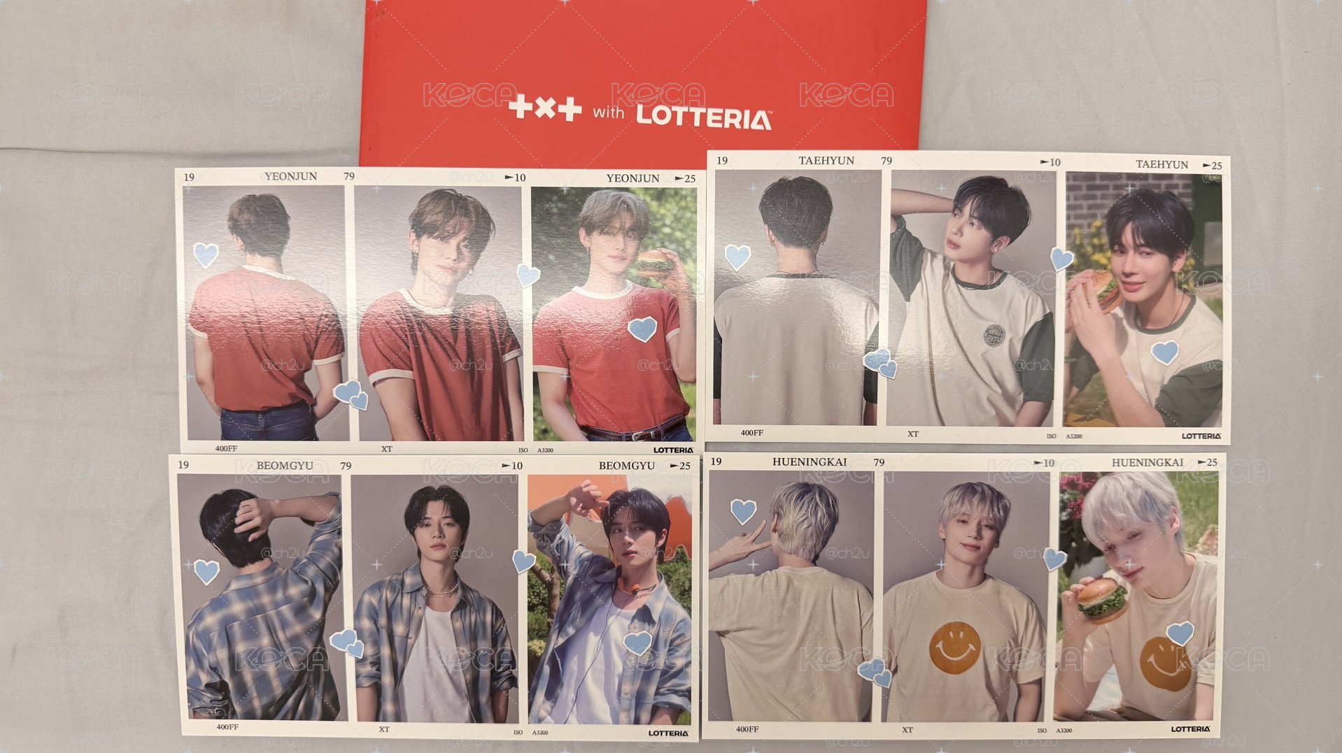 lotteria明信片四張不拆