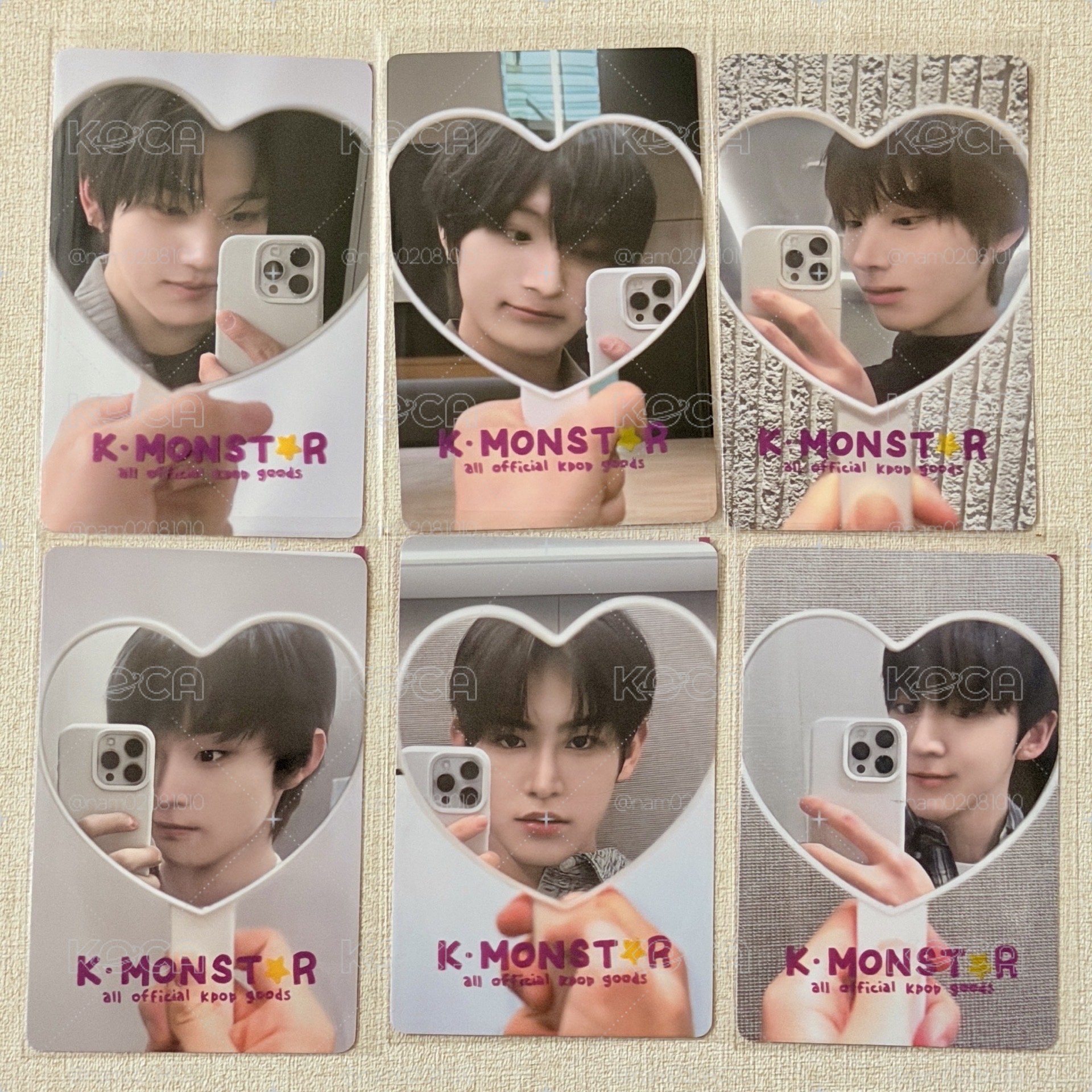 (套出) KickFlip 迷三 km 2.0線上 簽售卡 愛心鏡子OOTD ver.