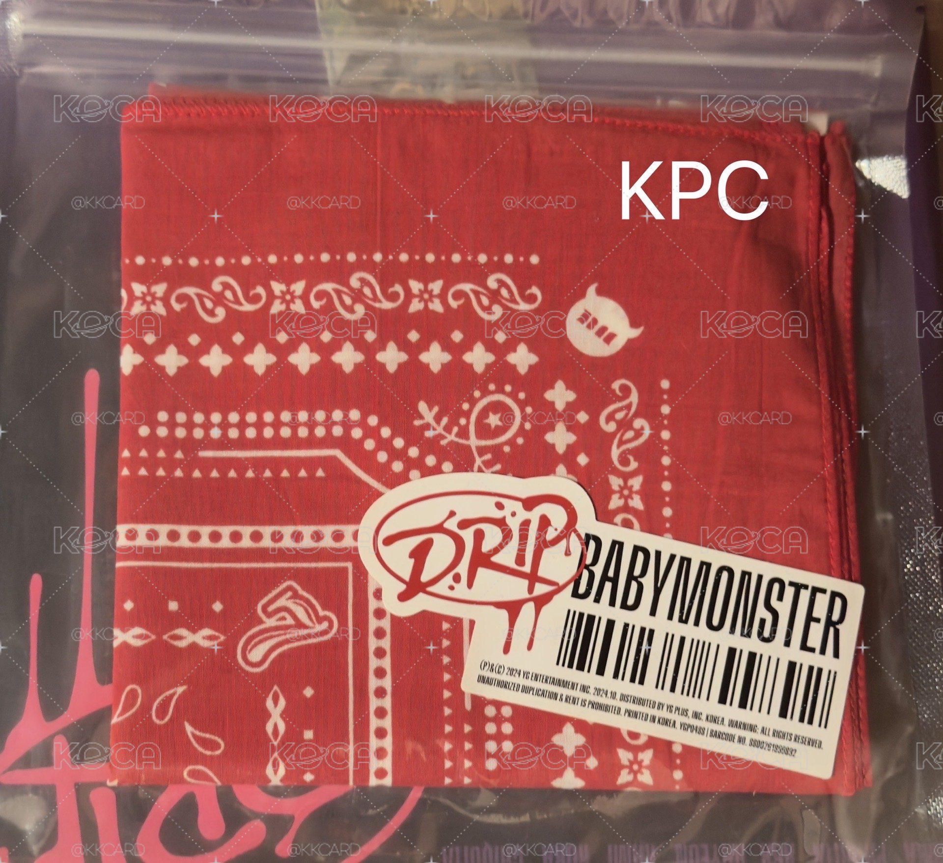 現貨 BABYMONSTER DRIP 絲巾專 全新未拆