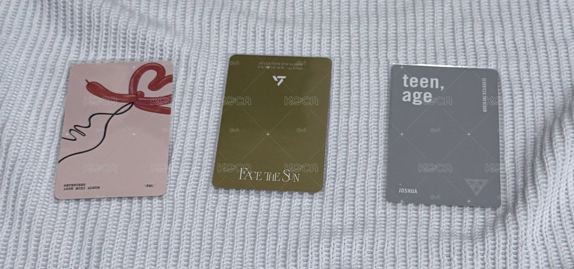SEVENTEEN Joshua 洪知秀 photocard