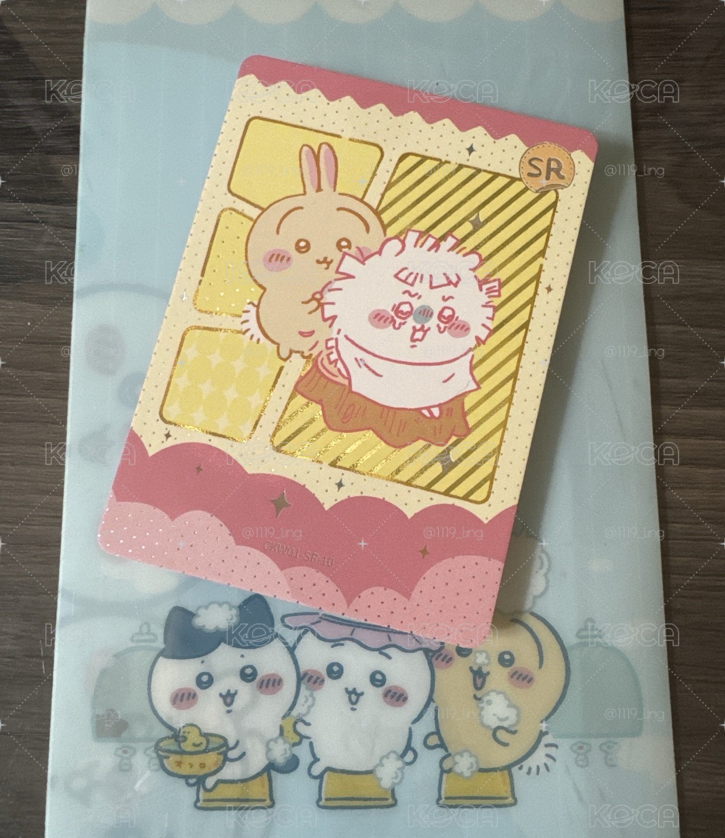 卡寶文創吉伊卡哇隨機卡包第一彈 SR 烏薩奇+小桃 CKW01-SR-10