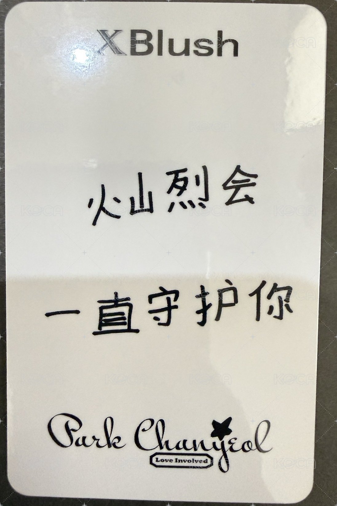 XBlush 雜誌卡  背面