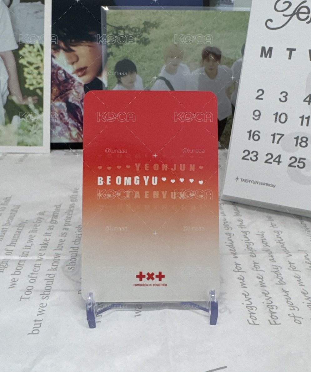 TXT 崔杋圭 愛之語 專卡
