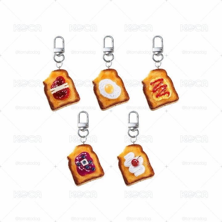 （商品運回中）School Days 日咖 吐司鑰匙圈吊飾 MORNING DASH KEYRING