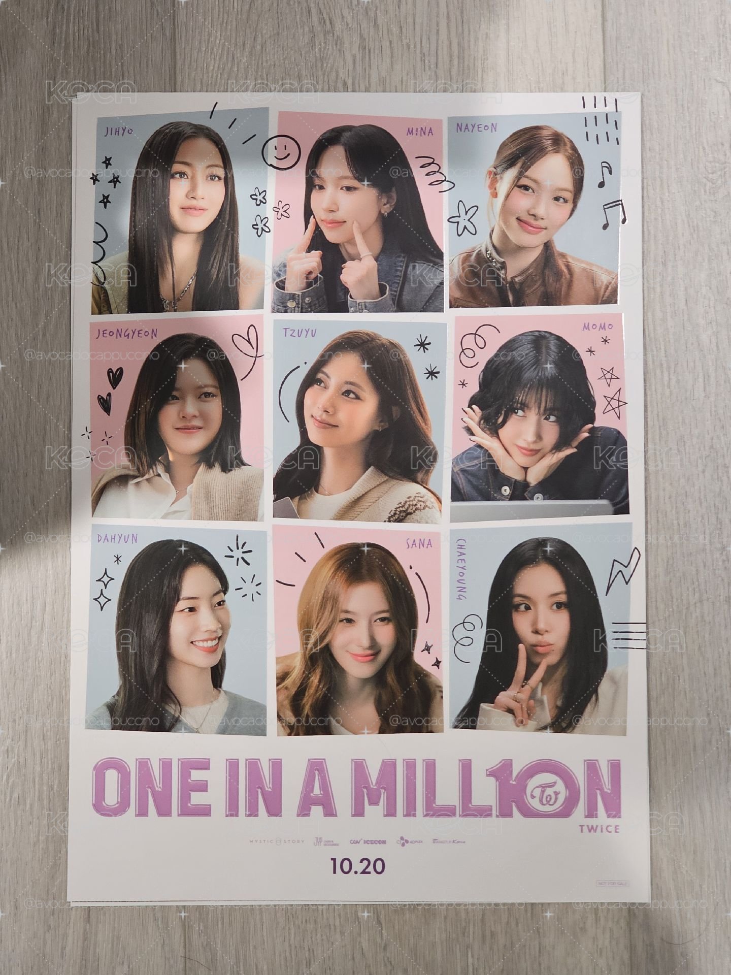 TWICE 10週年 電影明信片 拍立得 海報