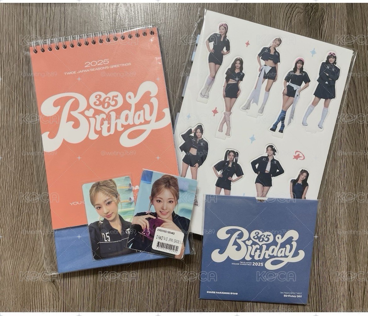 Twice_2025日本年曆Birthday365:子瑜卡