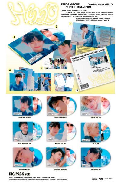 ZB1 迷你三輯《You had me at hello》全新未拆封專輯 DIGI版 單封 無特典