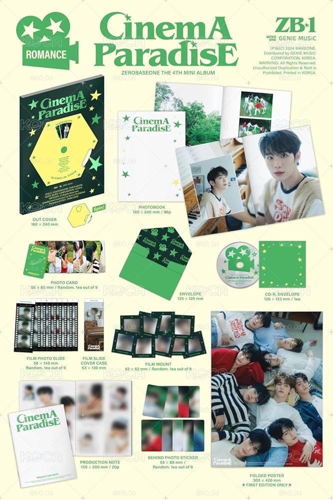 ZB1 迷你四輯《Cinema Paradise》全新未拆封專輯 一般版 無特典
