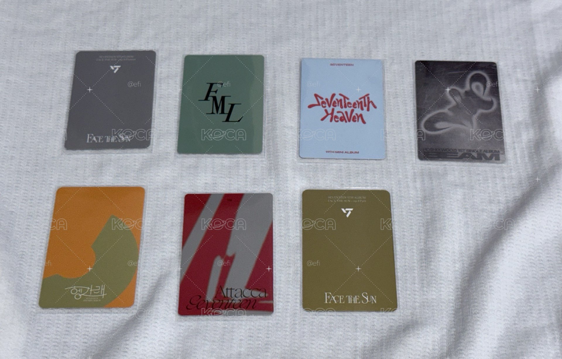 SEVENTEEN Woozi 李知勳 photocards