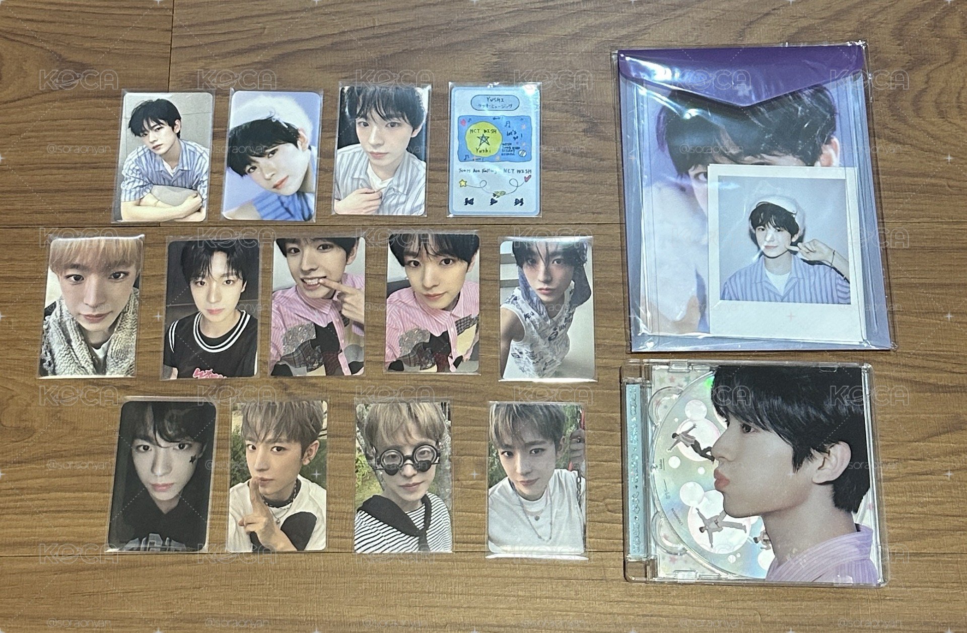 NCT WISH Yushi小卡、周邊