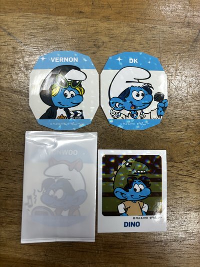 711 藍色小精靈貼紙