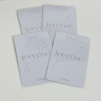 INCENSE EVERLINE特典卡