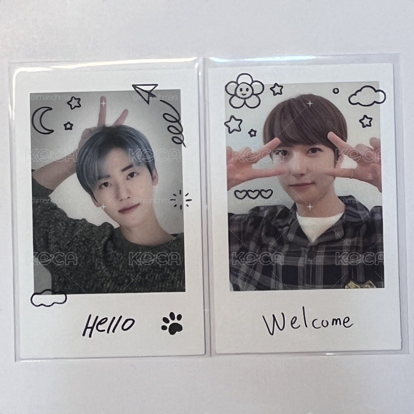 nct home  jaemin 渽民 renjun 仁俊 拍立得