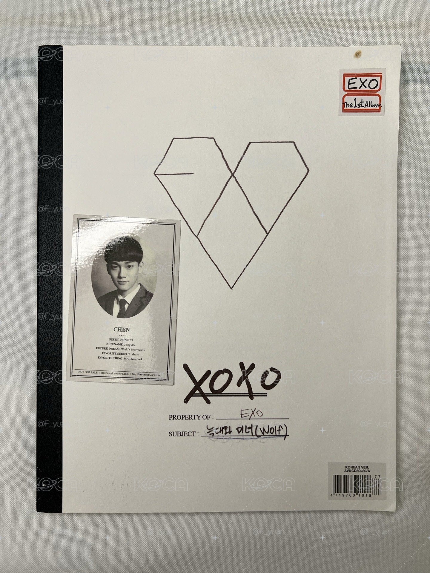 EXO 正一《XOXO》正二《EXODUS》正二改版《Love me right 》